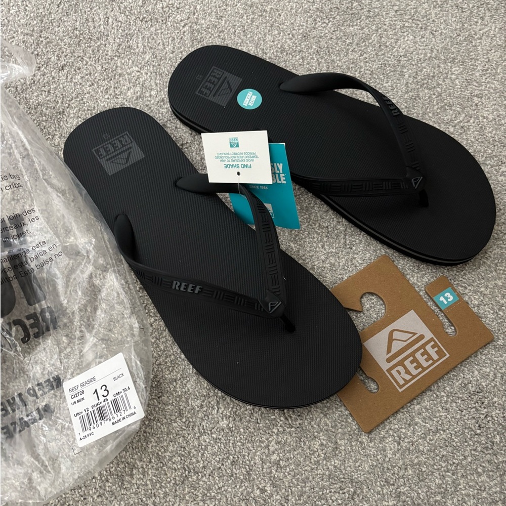 Reef Classic Black Sandals